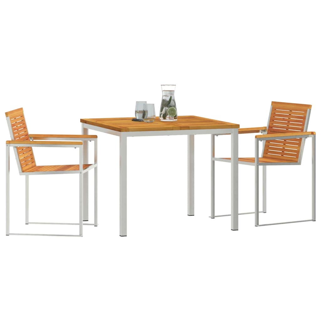 vidaXL Zestaw do jadalni w ogrodzie 3 pcs