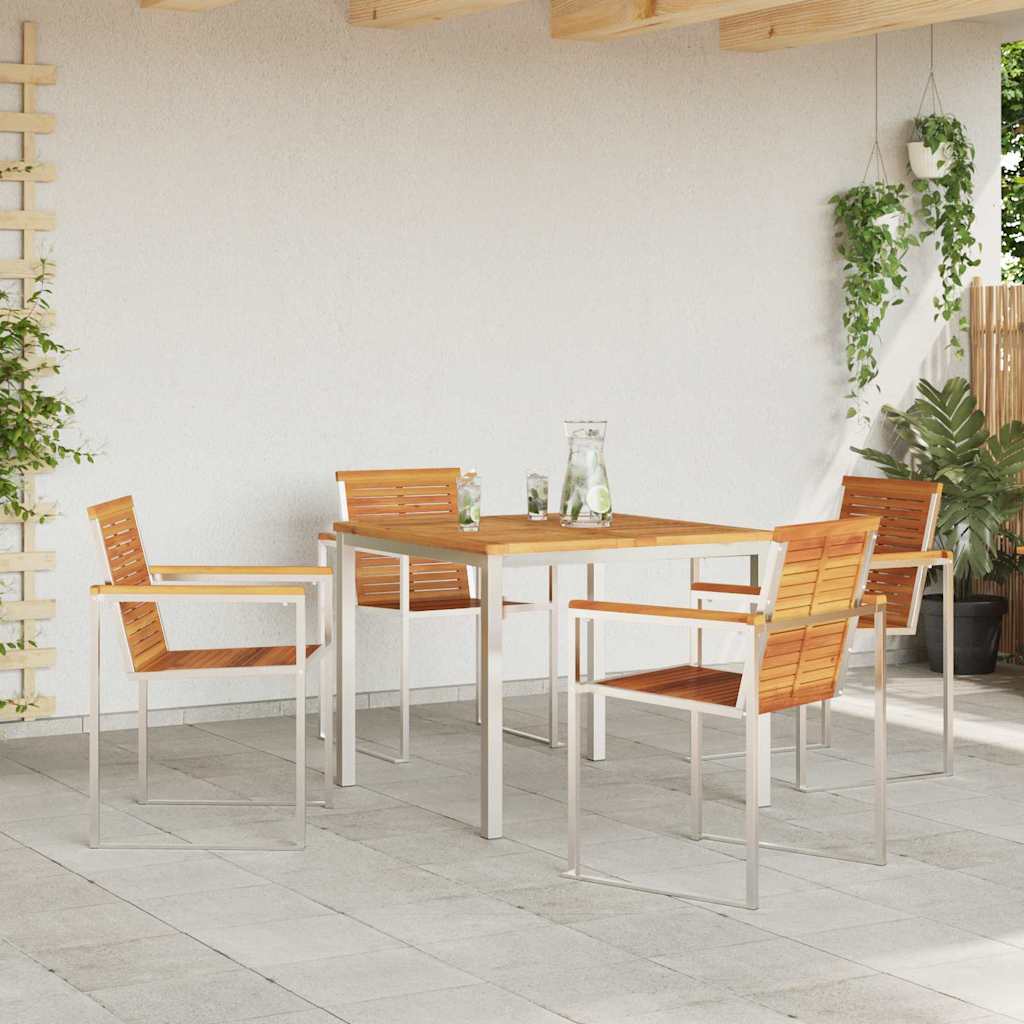 vidaXL Zestaw do jadalni w ogrodzie 5 pcs