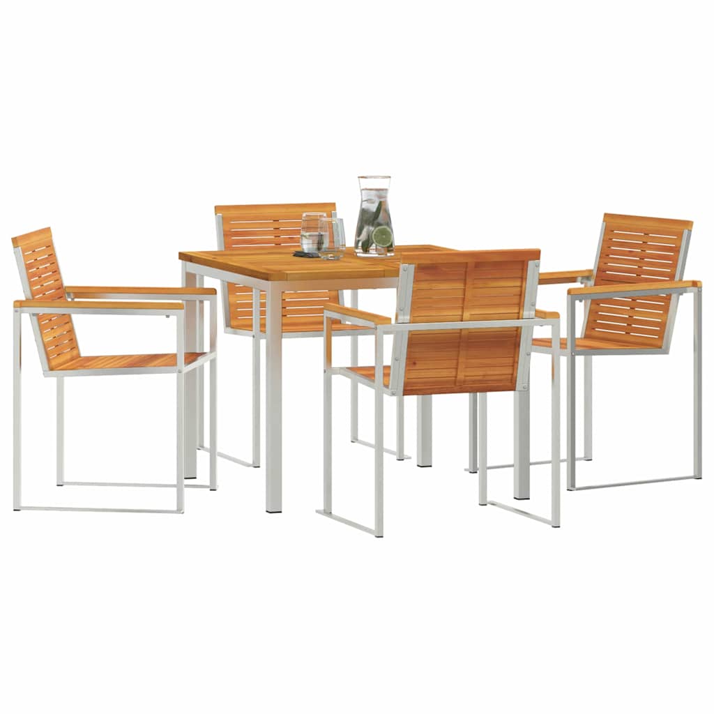 vidaXL Zestaw do jadalni w ogrodzie 5 pcs