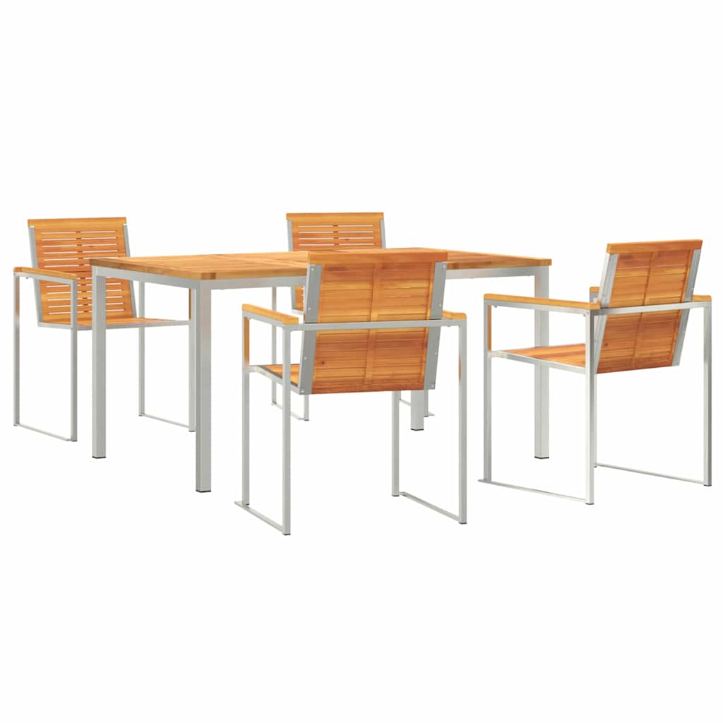 vidaXL Zestaw do jadalni w ogrodzie 5 pcs