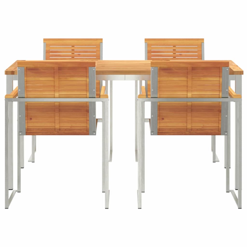 vidaXL Zestaw do jadalni w ogrodzie 5 pcs