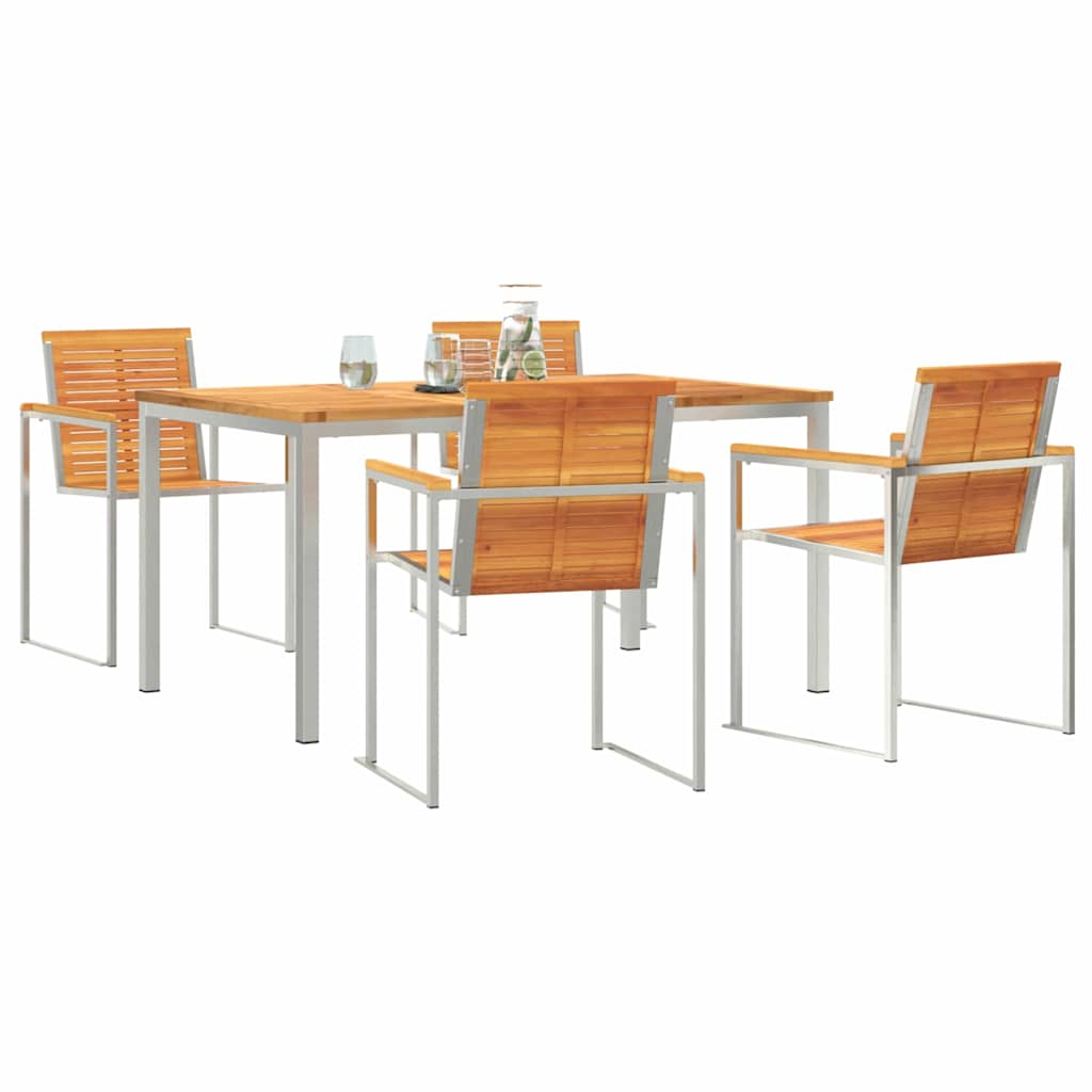 vidaXL Zestaw do jadalni w ogrodzie 5 pcs