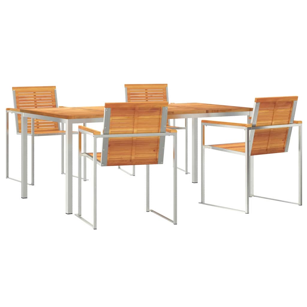 vidaXL Zestaw do jadalni w ogrodzie 5 pcs
