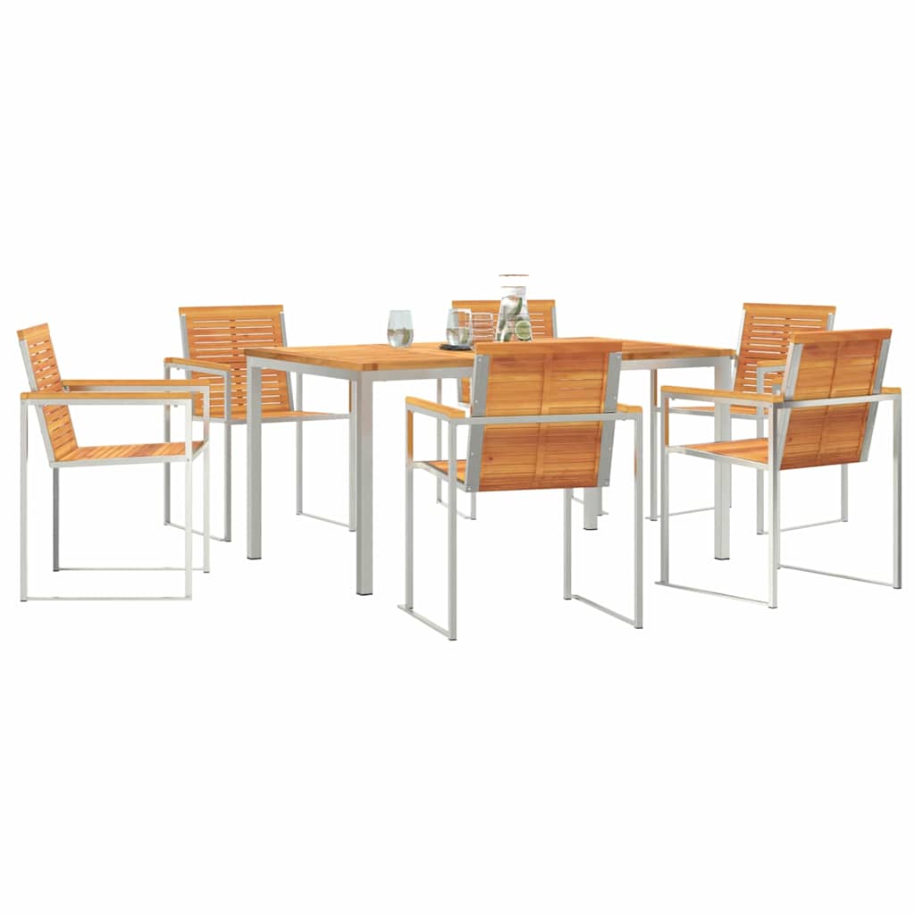 vidaXL Zestaw do jadalni w ogrodzie 7 pcs