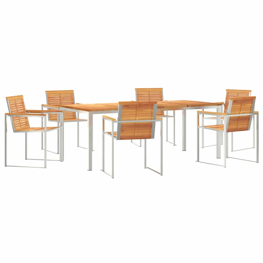 vidaXL Zestaw do jadalni w ogrodzie 7 pcs
