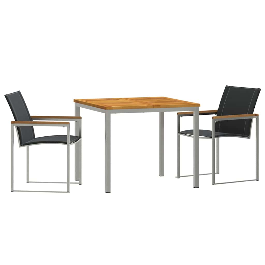 vidaXL Zestaw do jadalni w ogrodzie 3 pcs