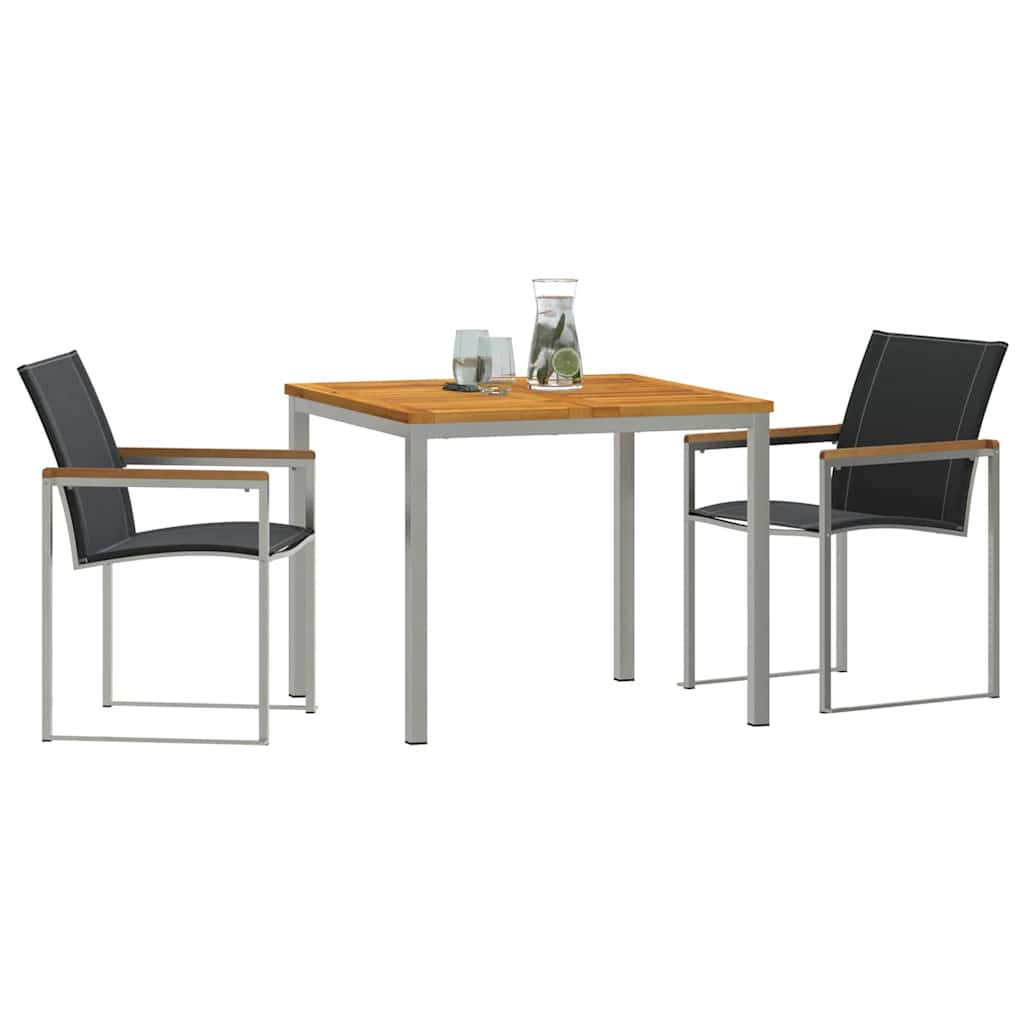 vidaXL Zestaw do jadalni w ogrodzie 3 pcs