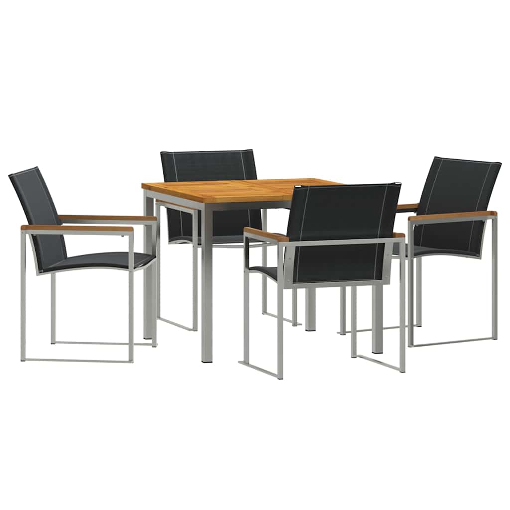 vidaXL Zestaw do jadalni w ogrodzie 5 pcs
