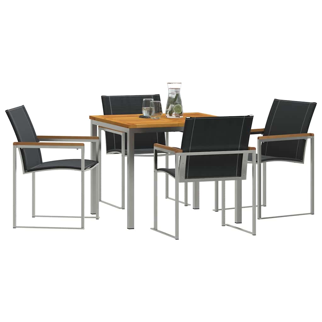 vidaXL Zestaw do jadalni w ogrodzie 5 pcs