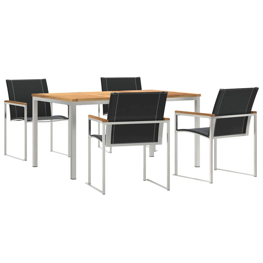 vidaXL Zestaw do jadalni w ogrodzie 5 pcs
