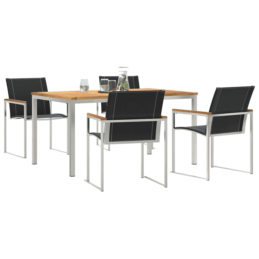 vidaXL Zestaw do jadalni w ogrodzie 5 pcs