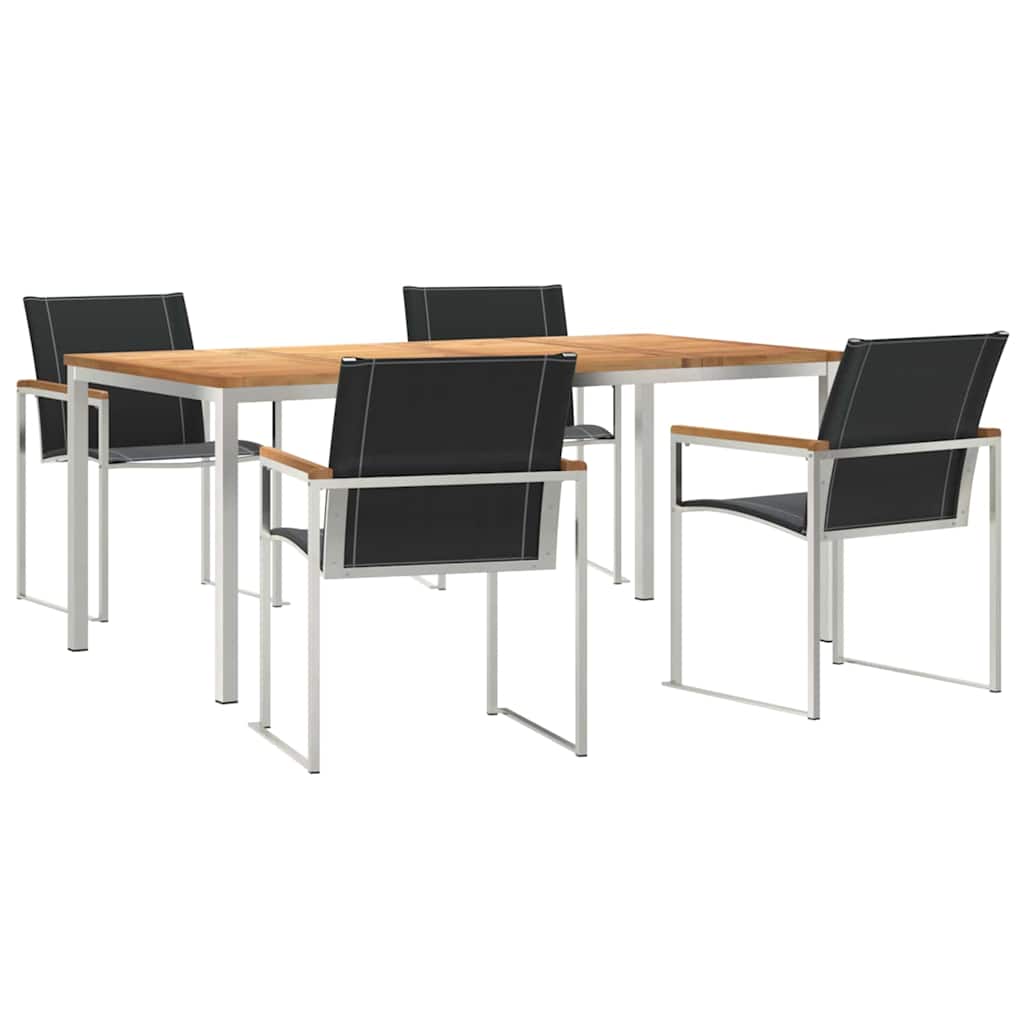 vidaXL Zestaw do jadalni w ogrodzie 5 pcs