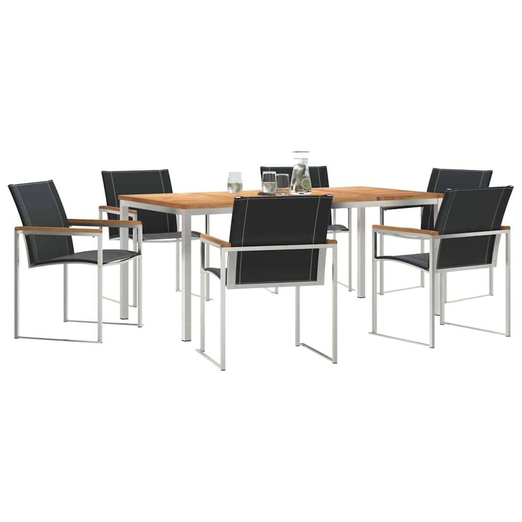 vidaXL Zestaw do jadalni w ogrodzie 7 pcs