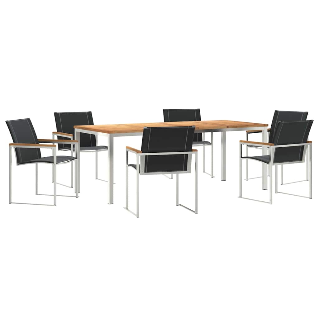 vidaXL Zestaw do jadalni w ogrodzie 7 pcs