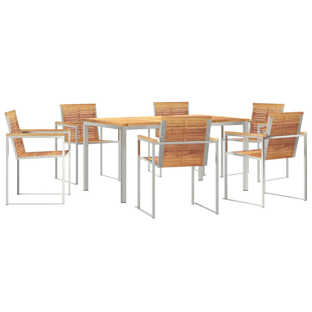 vidaXL Zestaw do jadalni w ogrodzie 7 pcs