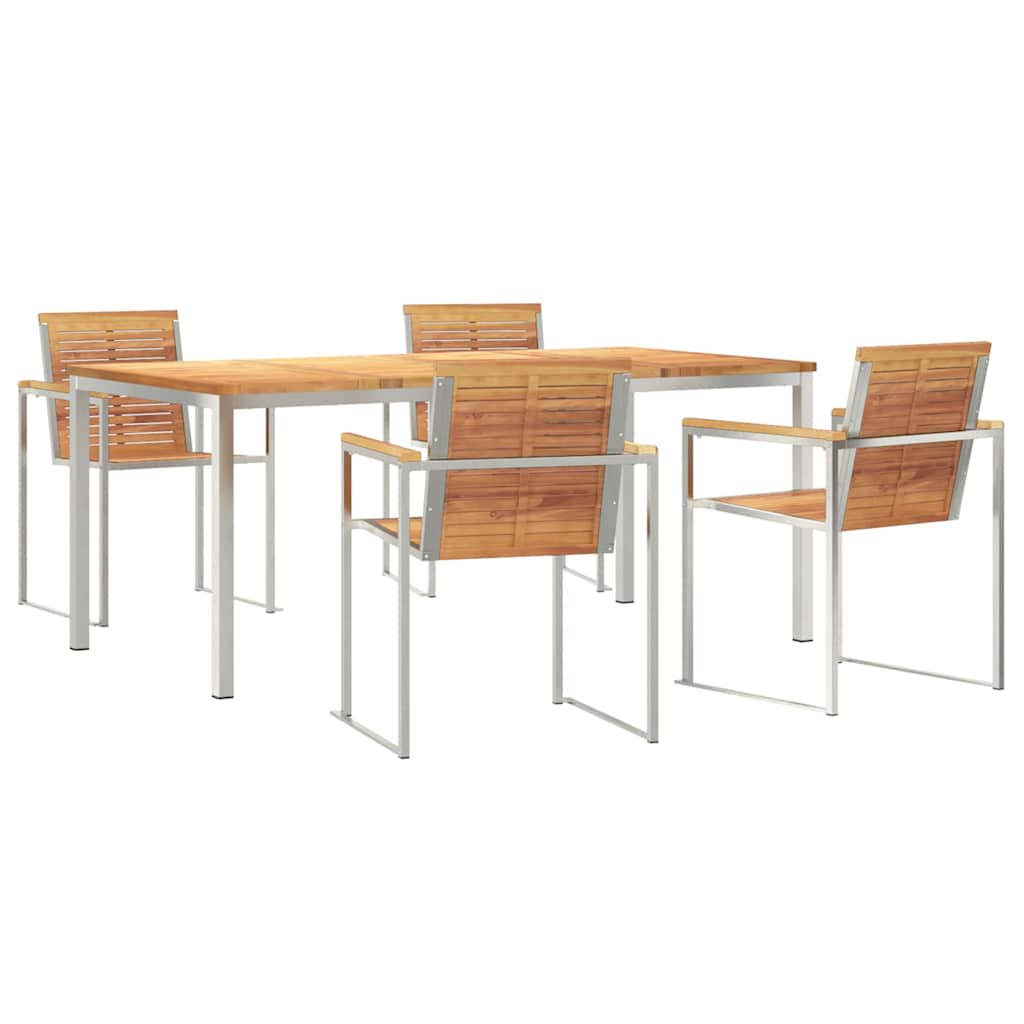 vidaXL Zestaw do jadalni w ogrodzie 5 pcs