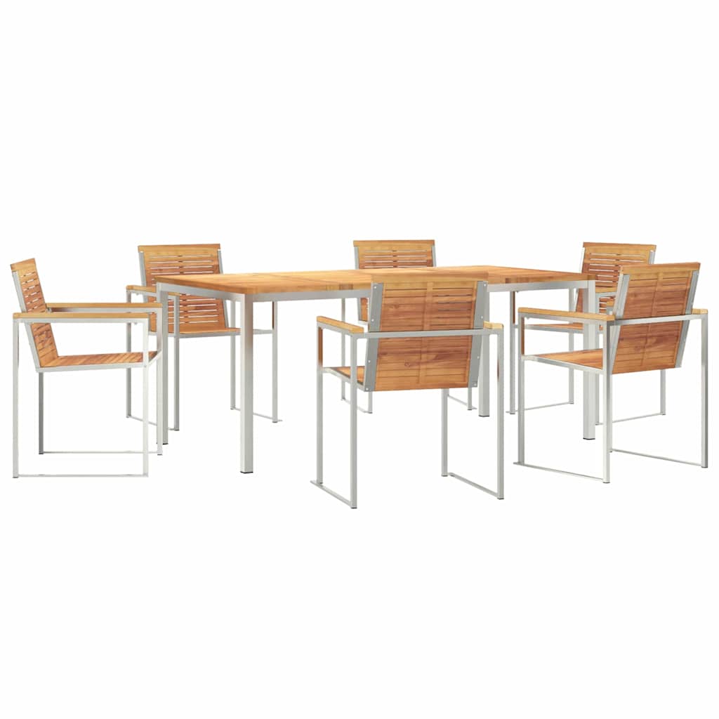 vidaXL Zestaw do jadalni w ogrodzie 7 pcs