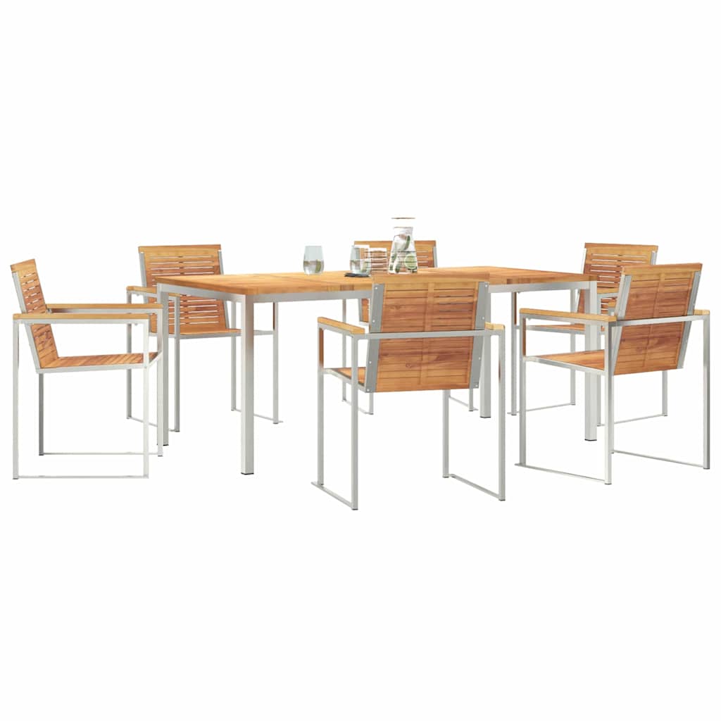 vidaXL Zestaw do jadalni w ogrodzie 7 pcs