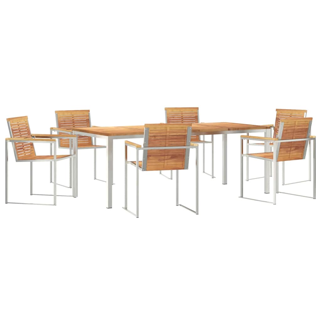 vidaXL Zestaw do jadalni w ogrodzie 7 pcs