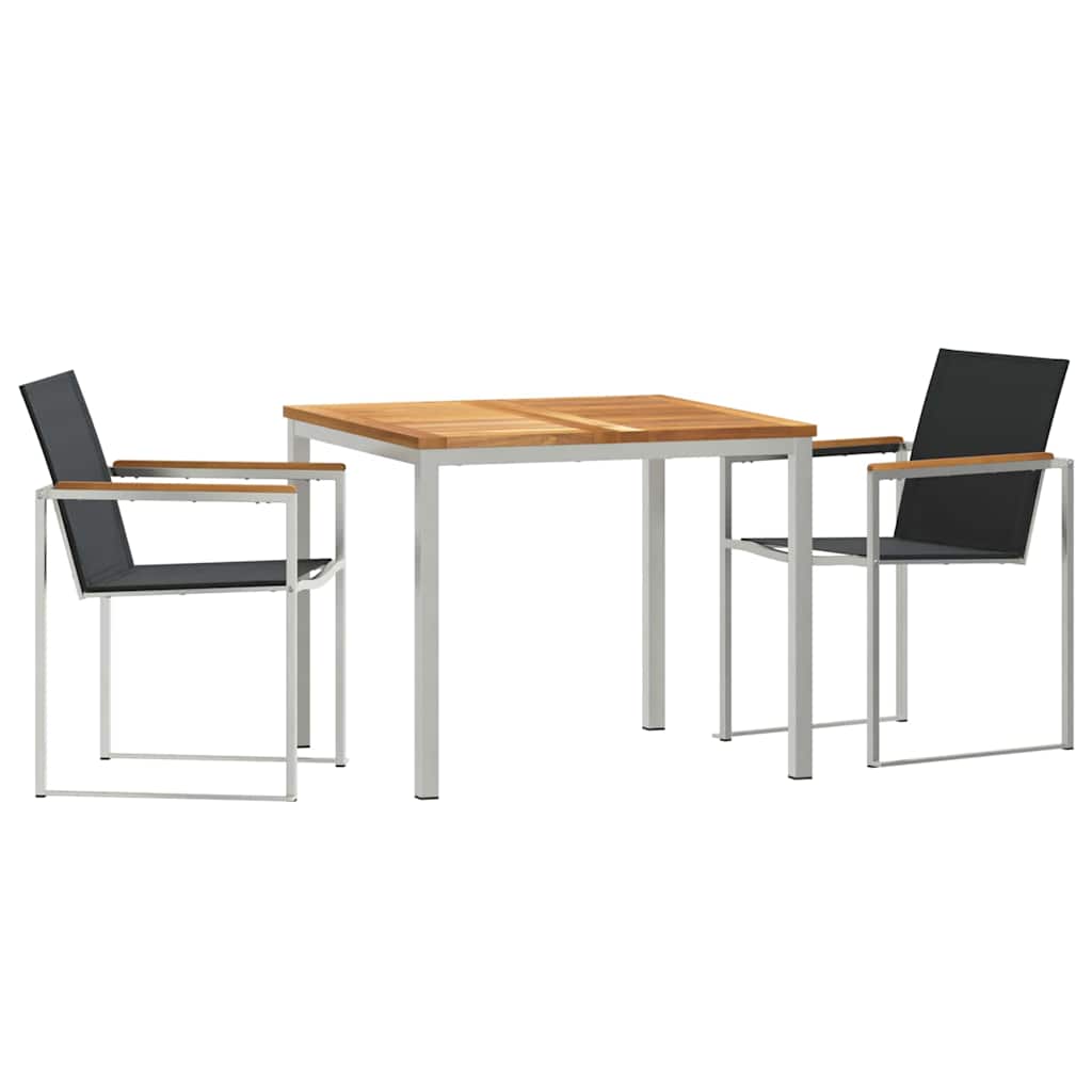 vidaXL Zestaw do jadalni w ogrodzie 3 pcs