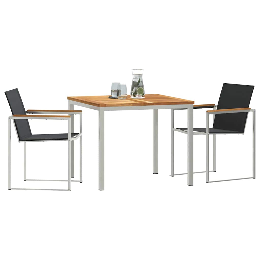 vidaXL Zestaw do jadalni w ogrodzie 3 pcs