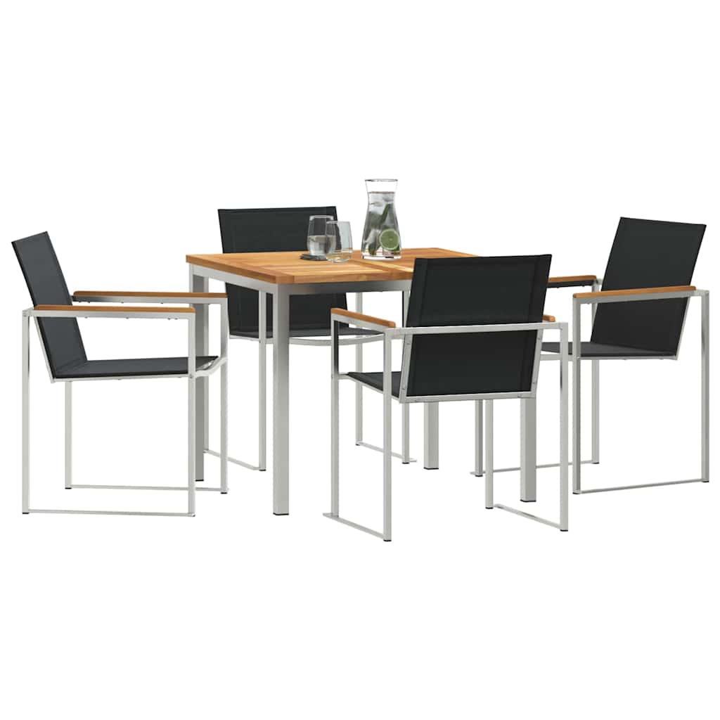 vidaXL Zestaw do jadalni w ogrodzie 5 pcs