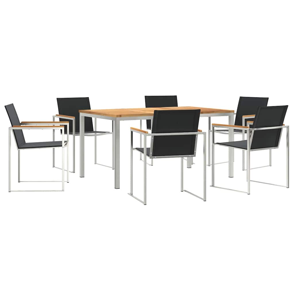 vidaXL Zestaw do jadalni w ogrodzie 7 pcs