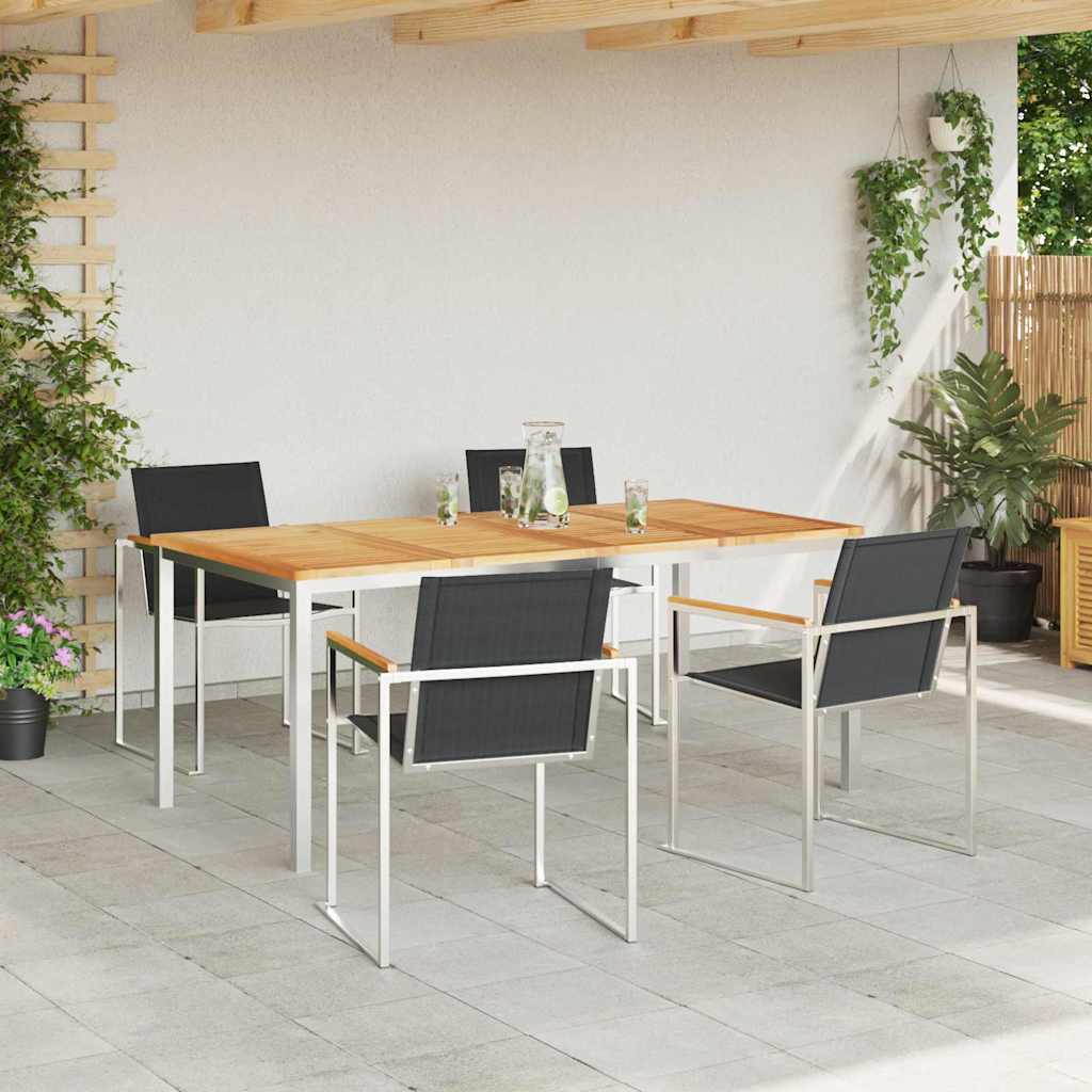 vidaXL Zestaw do jadalni w ogrodzie 5 pcs