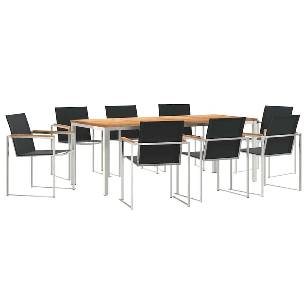 vidaXL Zestaw do jadalni w ogrodzie 7 pcs