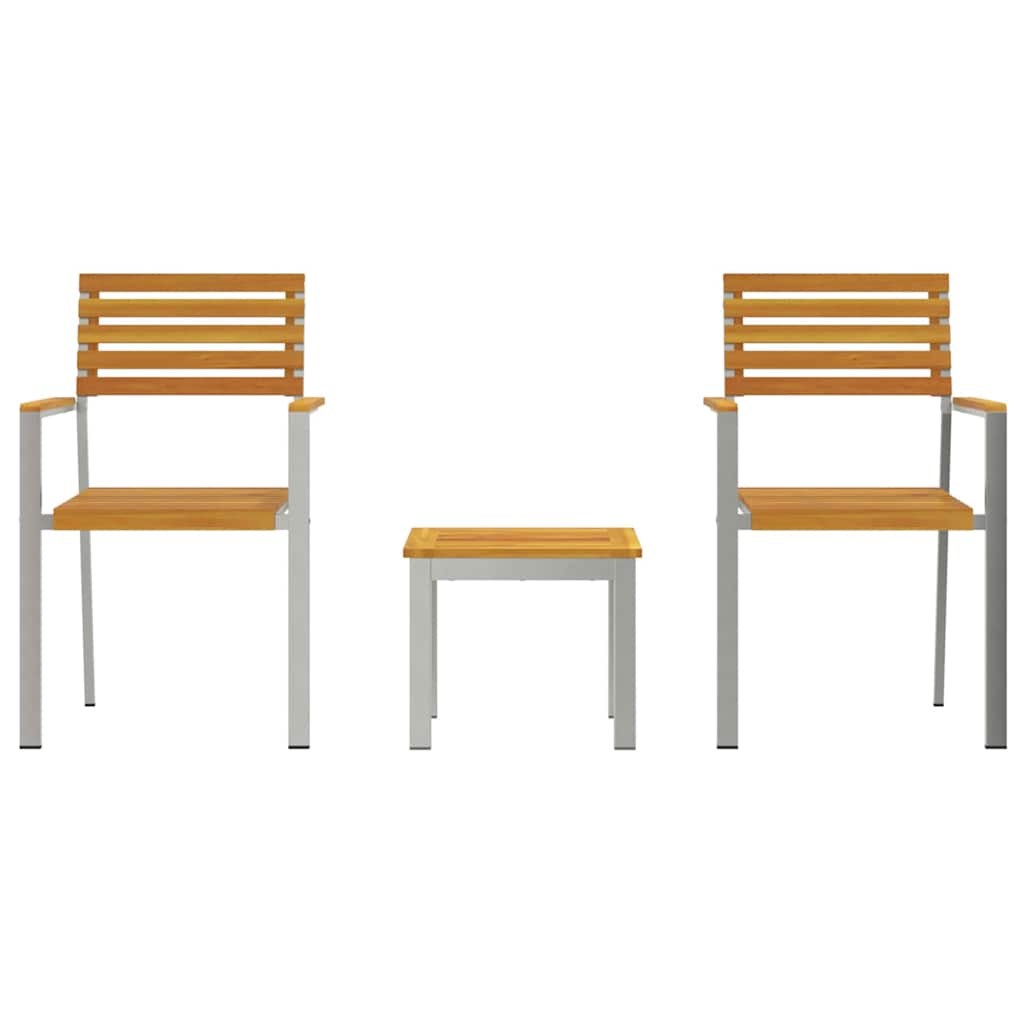 vidaXL Zestaw do jadalni w ogrodzie 3 pcs Brązowy