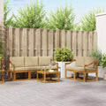 vidaXL Zestaw sof na zewnątrz z poduszką 6 pcs Naturalny i Beżowy