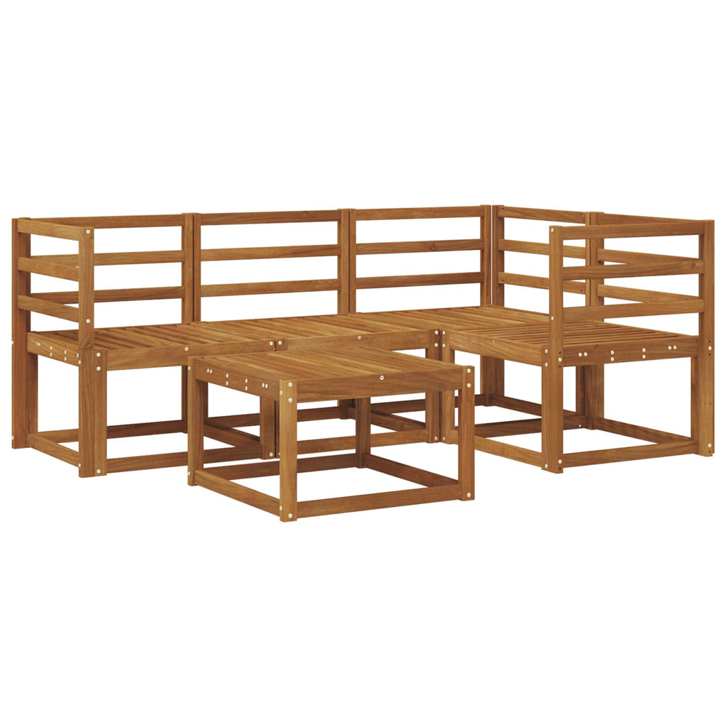 vidaXL Zestaw sof na zewnątrz 5 szt. naturalny Lite Drewno Akacji