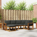 vidaXL Zestaw sof na zewnątrz z poduszką 6 pcs Naturalny i Antracytowy