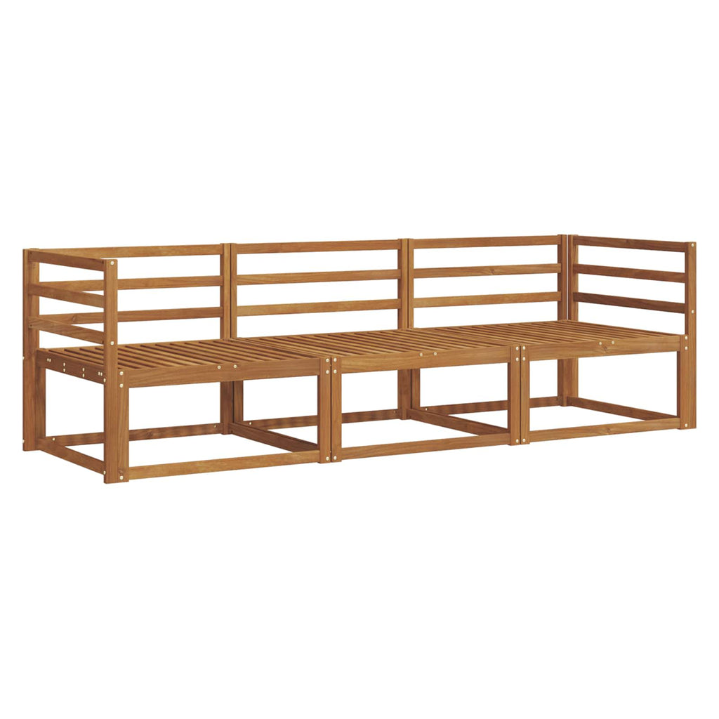 vidaXL Zestaw sof na zewnątrz 3 pcs Naturalny Lite Drewno Akacji