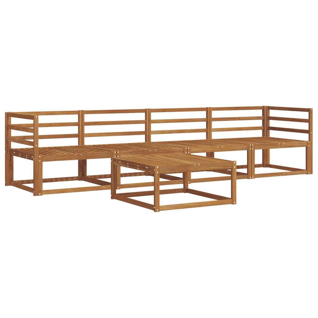 vidaXL Zestaw sof na zewnątrz 5 pcs Naturalny Lite Drewno Akacji