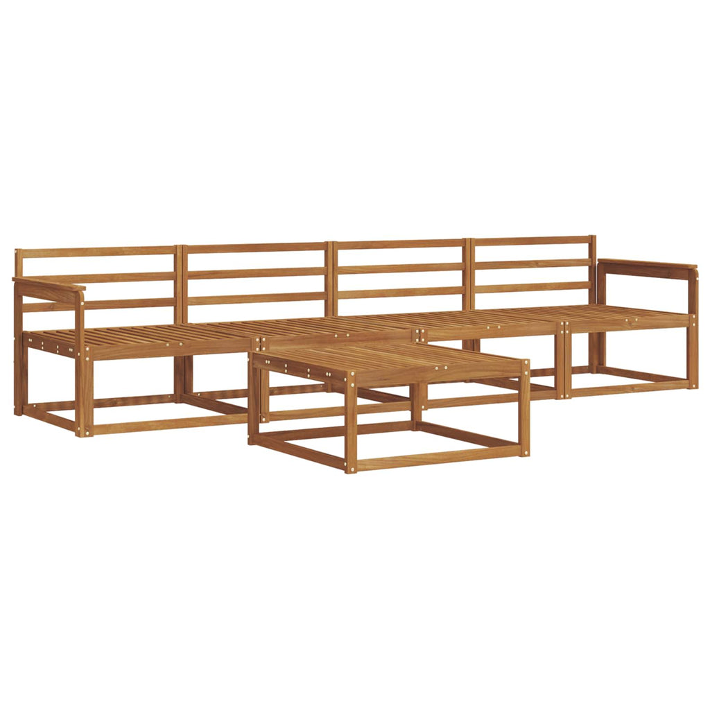 vidaXL Zestaw sof na zewnątrz 5 pcs Naturalny Lite Drewno Akacji