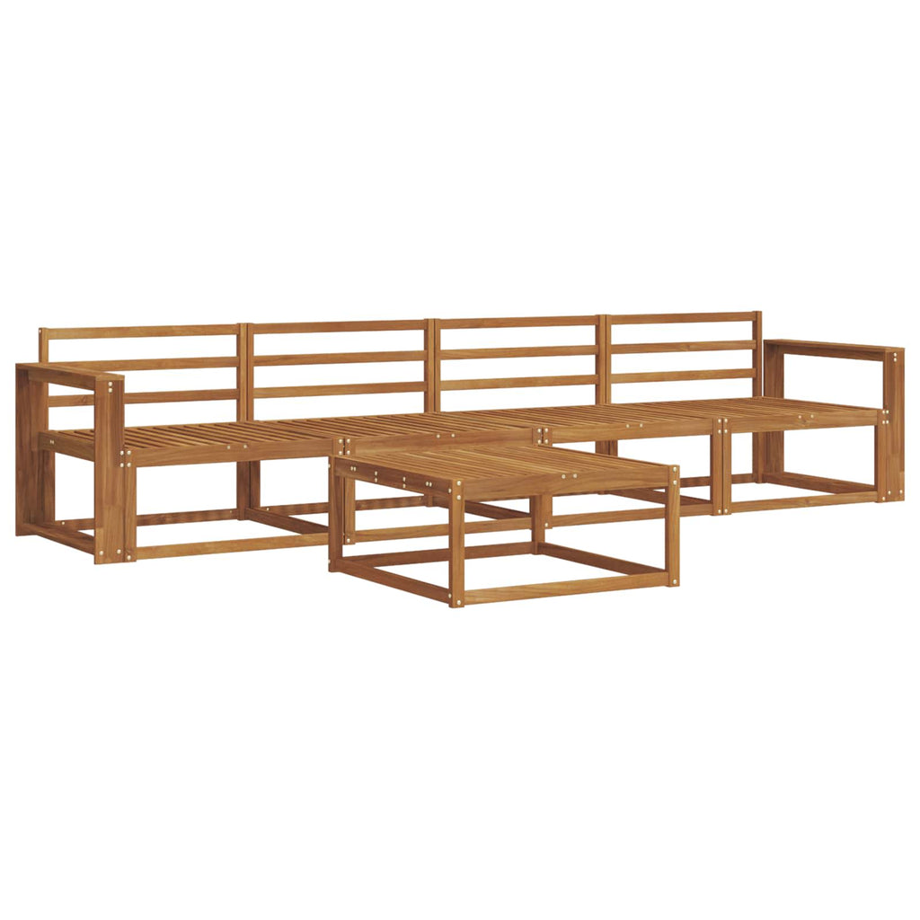 vidaXL Zestaw sof na zewnątrz 5 pcs Naturalny Lite Drewno Akacji