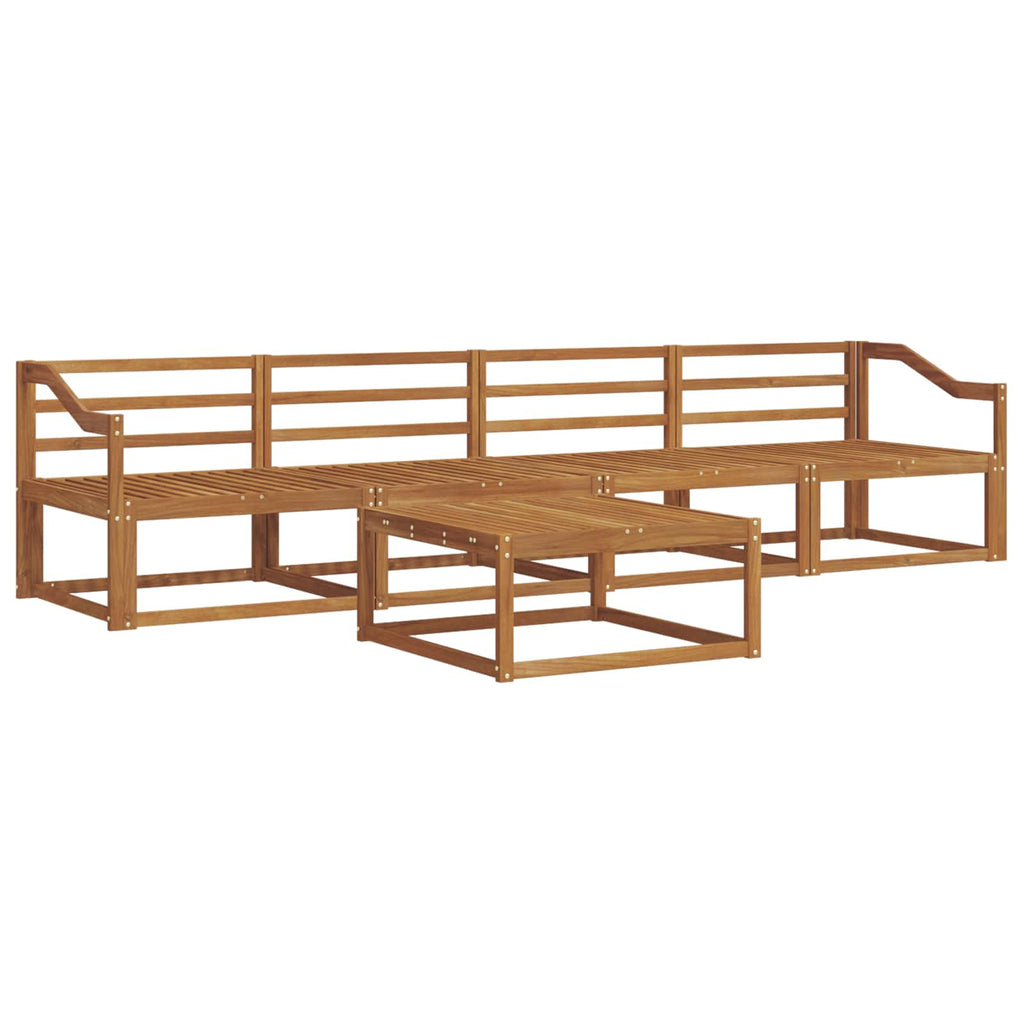 vidaXL Zestaw sof na zewnątrz 5 pcs Naturalny Lite Drewno Akacji