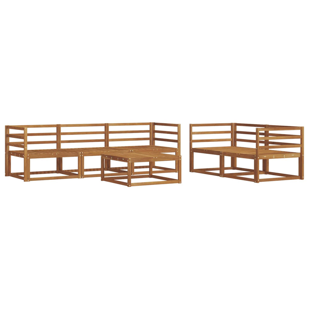 vidaXL Zestaw sof na zewnątrz 6 pcs Naturalny Lite Drewno Akacji