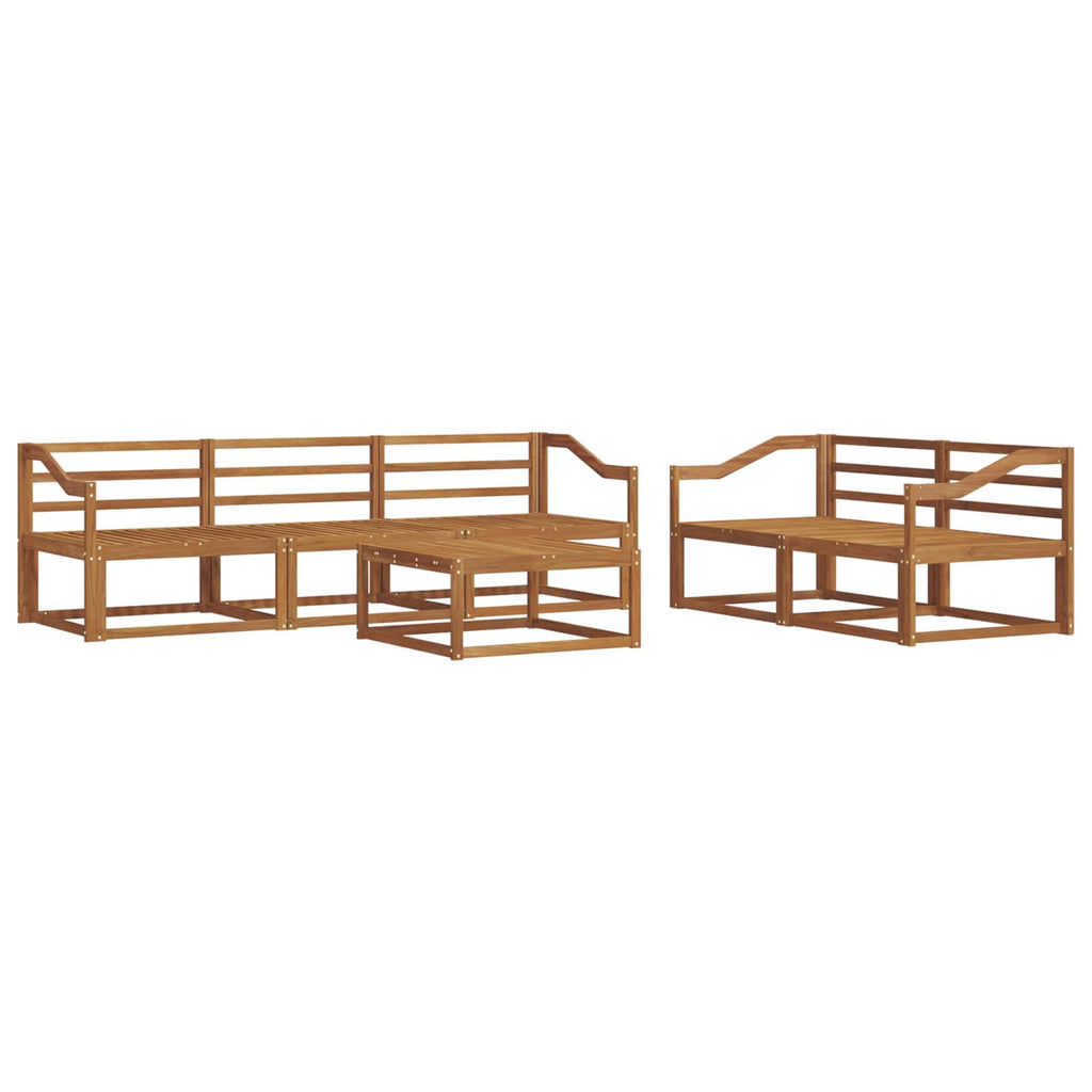 vidaXL Zestaw sof na zewnątrz 6 pcs Naturalny Lite Drewno Akacji