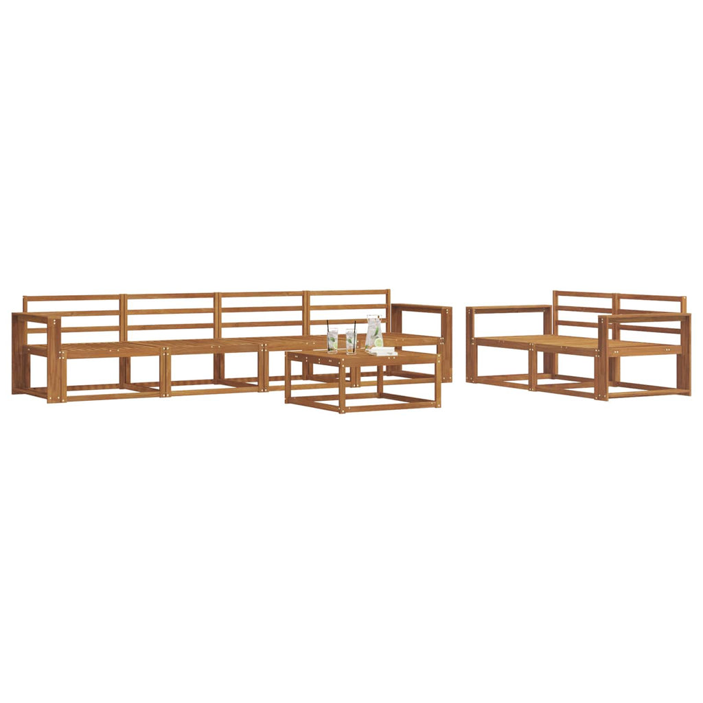vidaXL Zestaw sof na zewnątrz 7 pcs Naturalny Lite Drewno Akacji