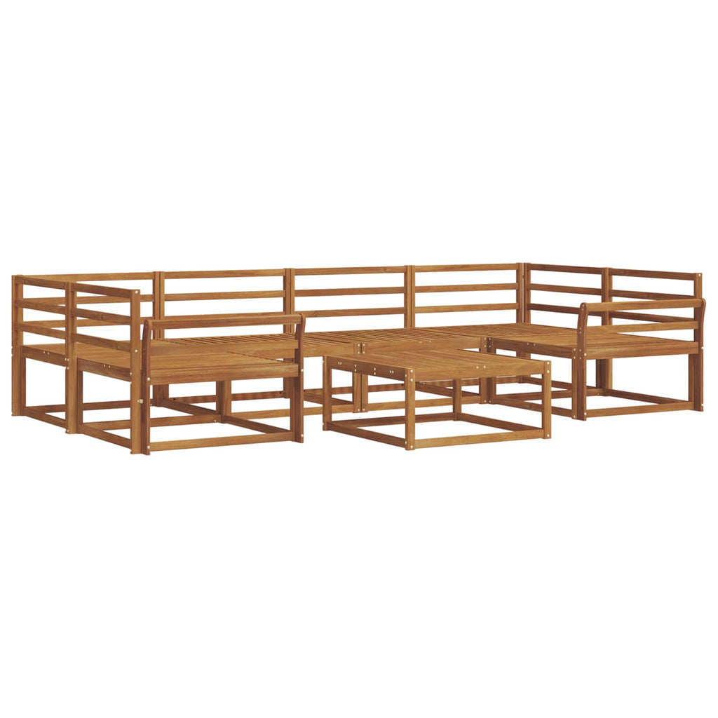 vidaXL Zestaw sof na zewnątrz 7 pcs Naturalny Lite Drewno Akacji