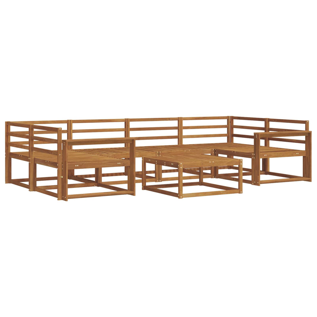 vidaXL Zestaw sof na zewnątrz 7 pcs Naturalny Lite Drewno Akacji