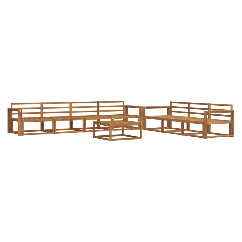 vidaXL Zestaw sof na zewnątrz 8 pcs Naturalny Lite Drewno Akacji