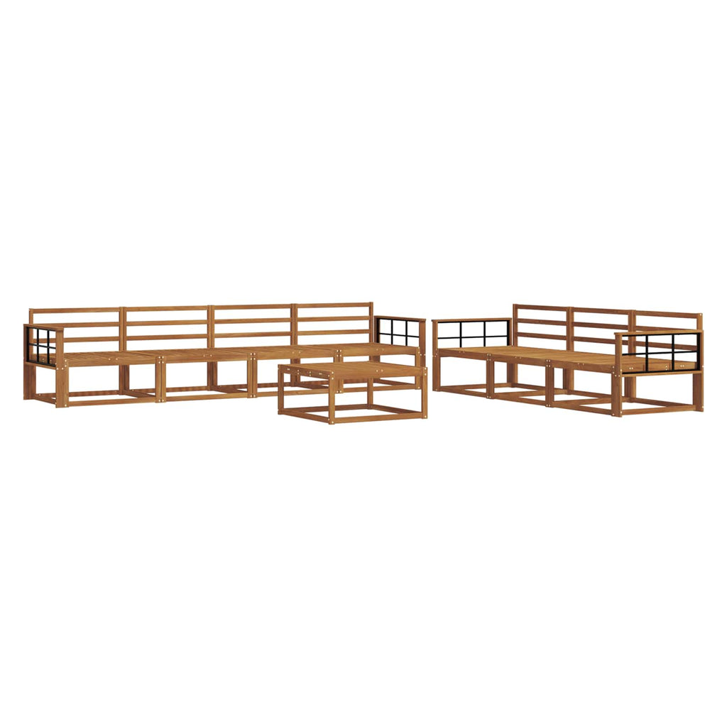 vidaXL Zestaw sof na zewnątrz 8 pcs Naturalny Lite Drewno Akacji