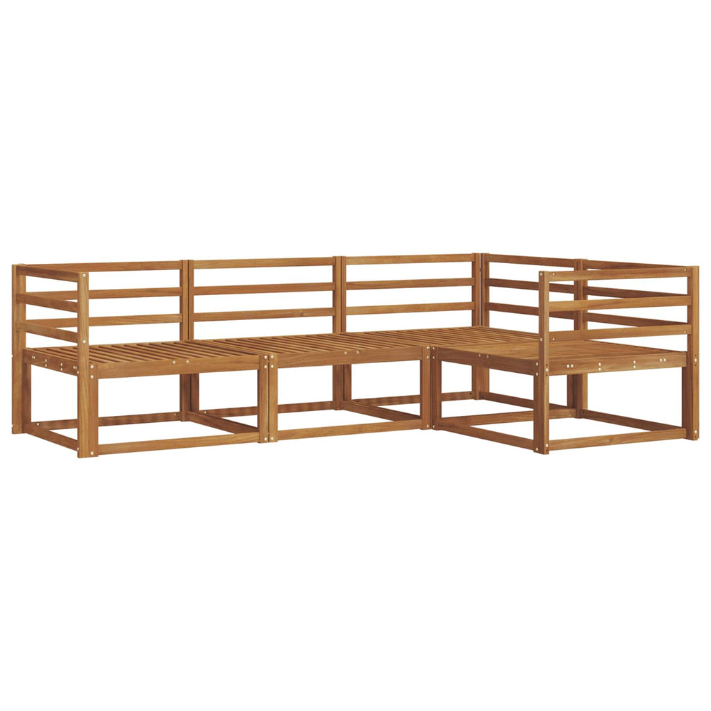 vidaXL Zestaw sof na zewnątrz 4 pcs Naturalny Lite Drewno Akacji