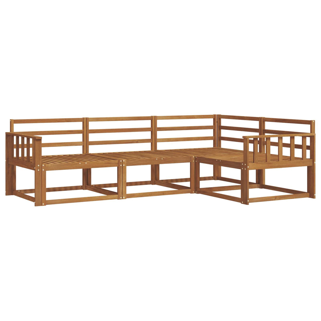 vidaXL Zestaw sof na zewnątrz 4 pcs Naturalny Lite Drewno Akacji
