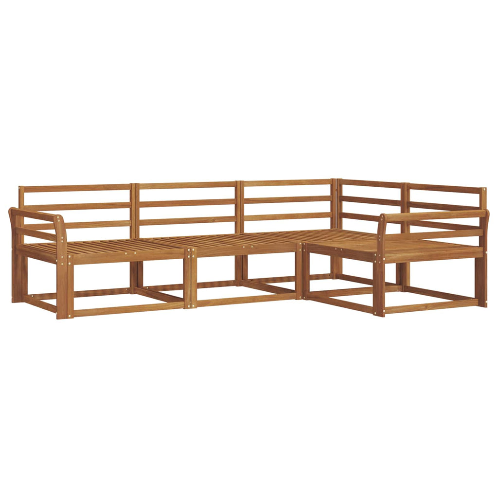 vidaXL Zestaw sof na zewnątrz 4 pcs Naturalny Lite Drewno Akacji