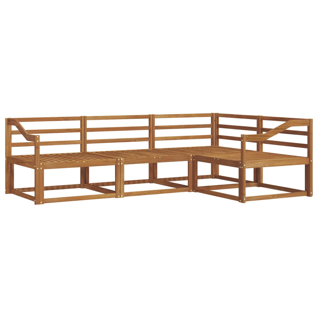 vidaXL Zestaw sof na zewnątrz 4 pcs Naturalny Lite Drewno Akacji