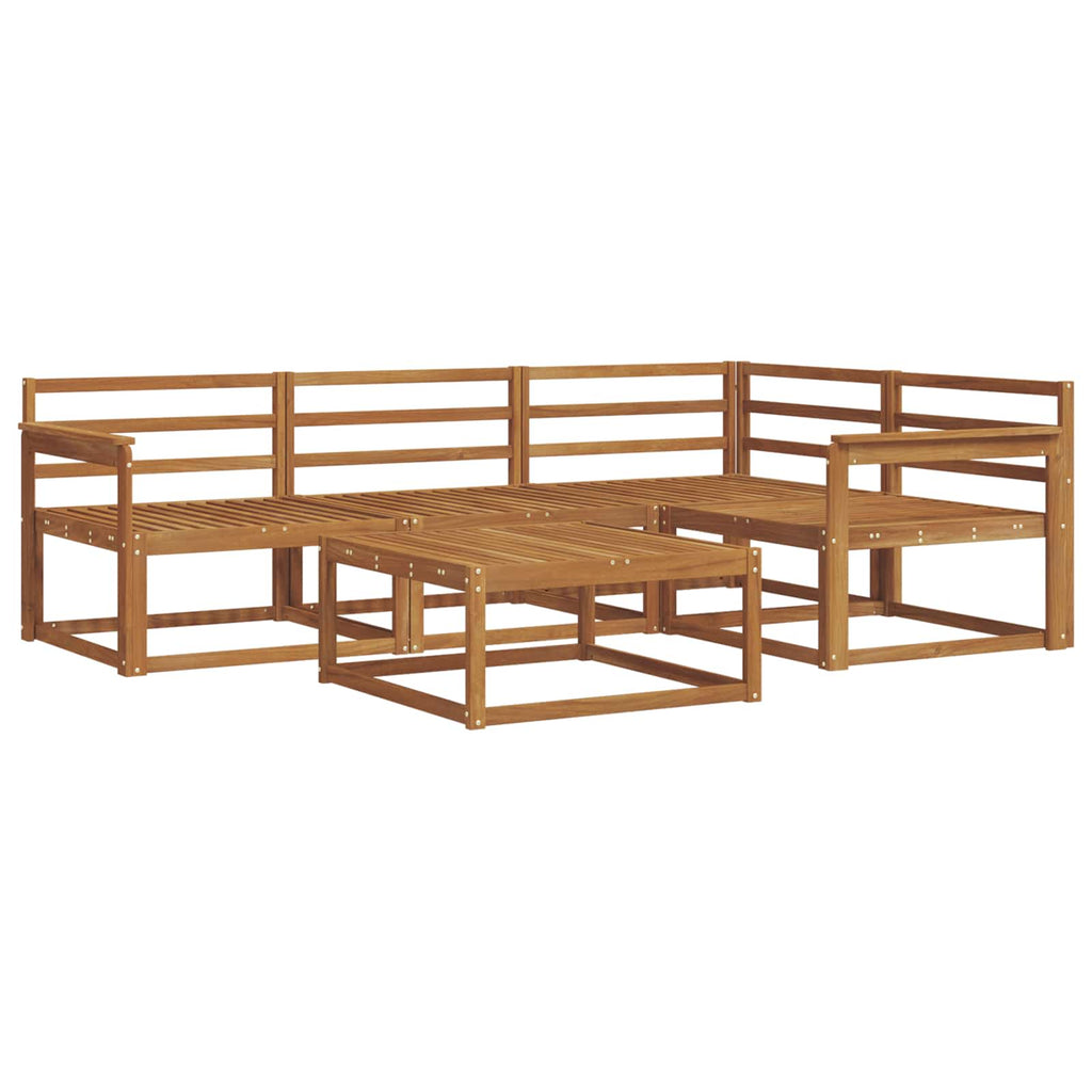 vidaXL Zestaw sof na zewnątrz 5 pcs Naturalny Lite Drewno Akacji